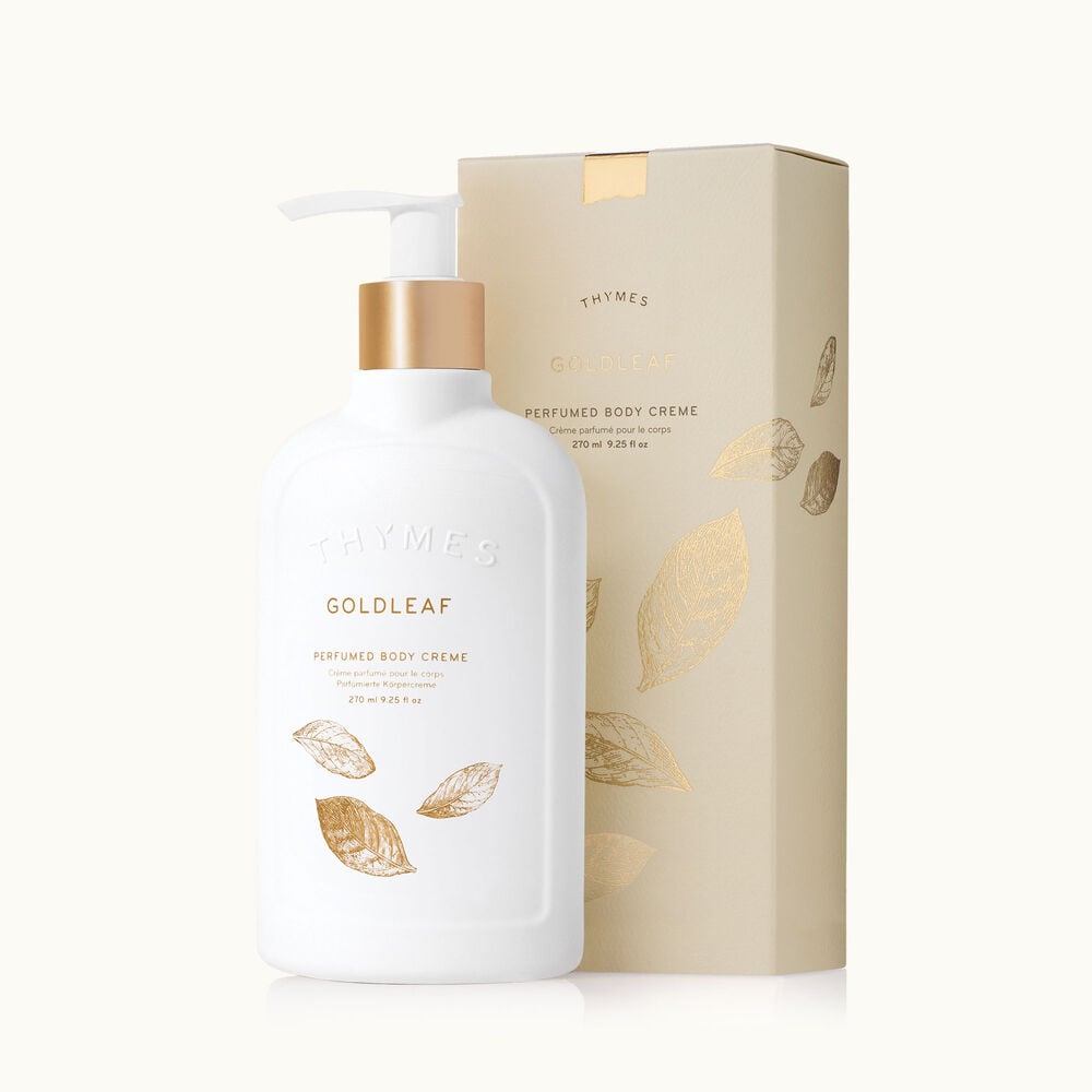 Thymes Goldleaf Body Creme full size with pump image number 0